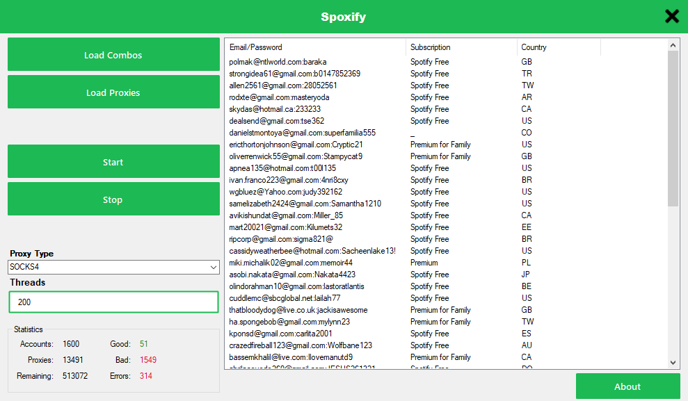 Latest Spotify Checker Spoxify Capture Premium Subscription Pj