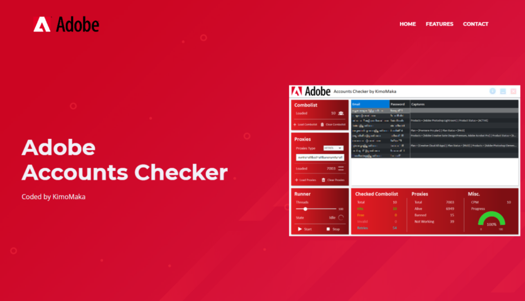 Adobe accounts checker