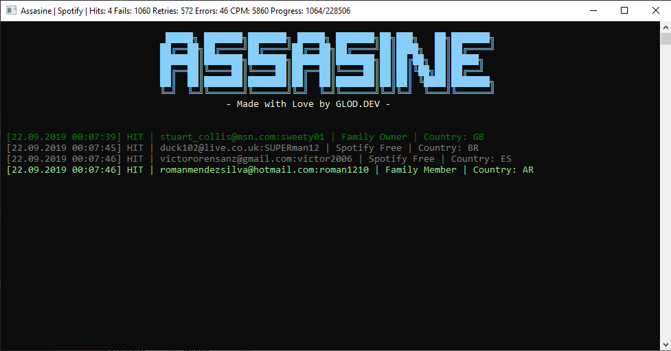 ASSASINE SPOTIFY CHECKER