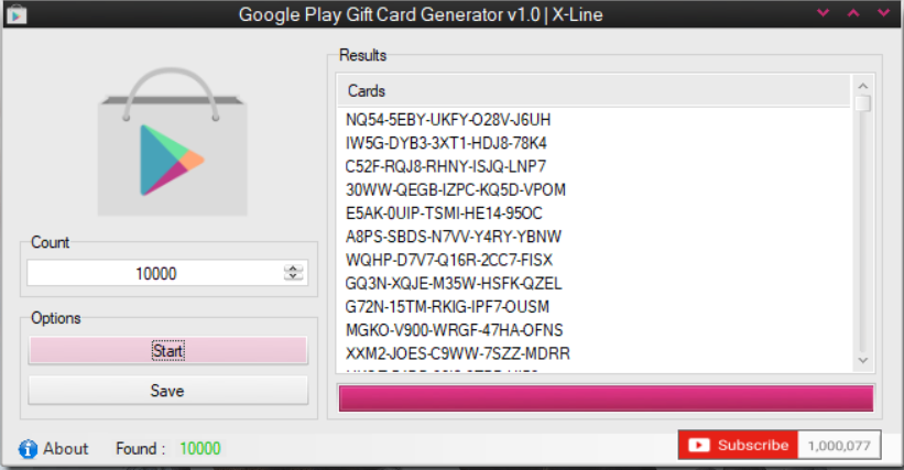 Google Play GC generator and checker