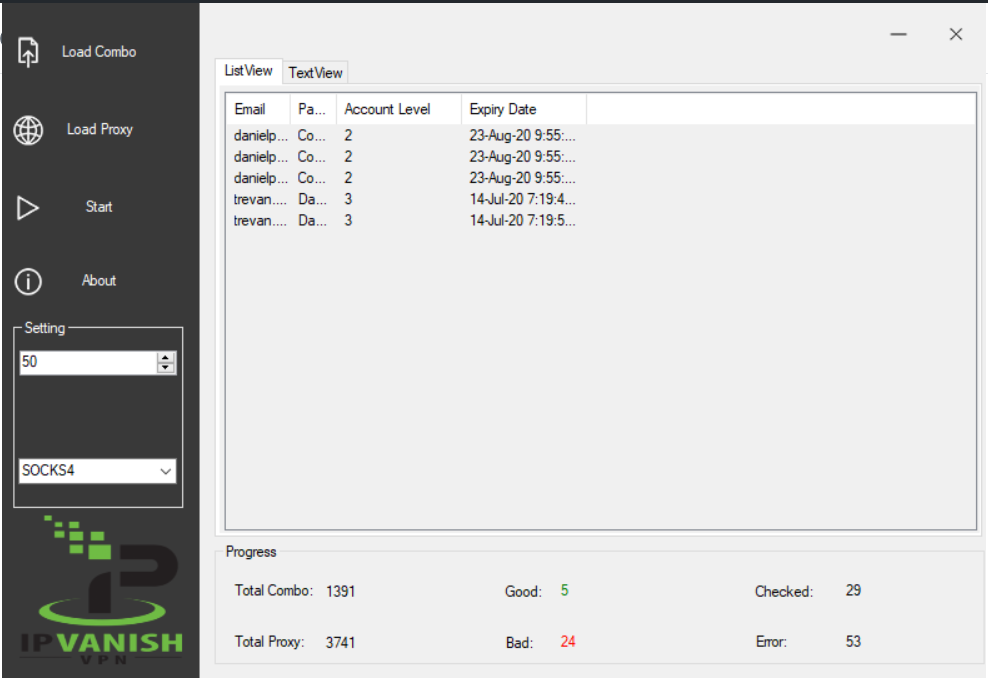 IPVanish Checker v0.3